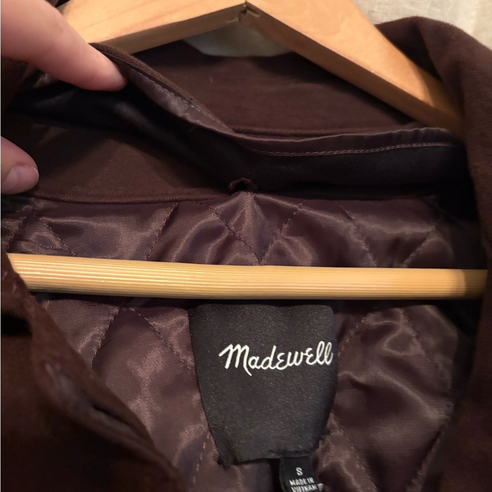 Madewell Chocolate Quilted Jacket. Brand New With Tags
